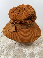 Flapper Orange Vintage Hats for Women for sale | eBay display picture 3