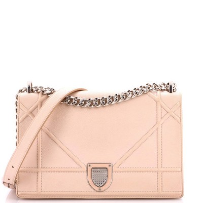 Christian Dior Diorama Flap Bag Grained Calfskin Medium
