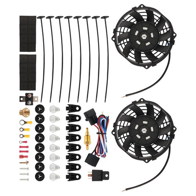 #ad #ad 7quot; Electric Kit for Universal Car 800CFM 2900RPM 10 Blades Temperature Switch $47.16