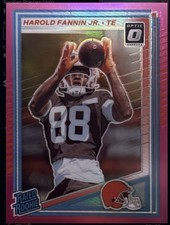 Panini Donruss Rated Rookie Harold Fannin Jr. #373 Pink Prizm Browns