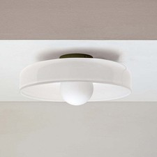 Contemporary Modern Glass Round LED Flush Mount Ceiling Lights