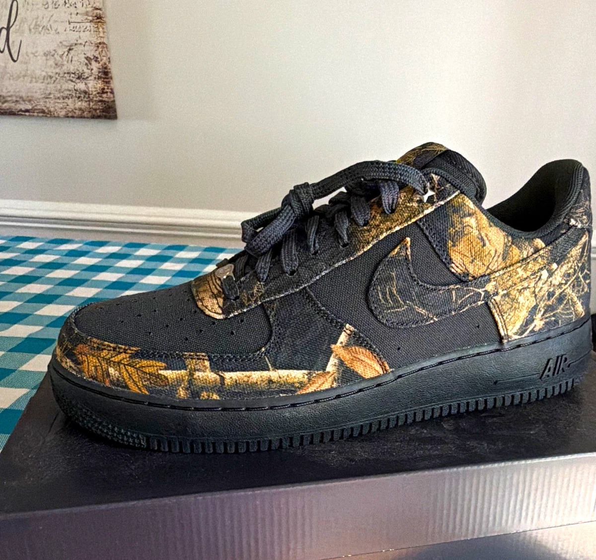 Las mejores ofertas en Realtree x Nike Air Force 1 Low Black Camo