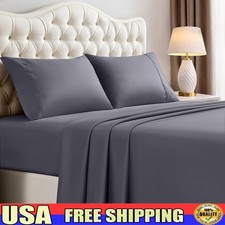 Ultra Soft Microfiber Bed Sheet Set 4 Piece Cooling Durable OEKO TEX Certified