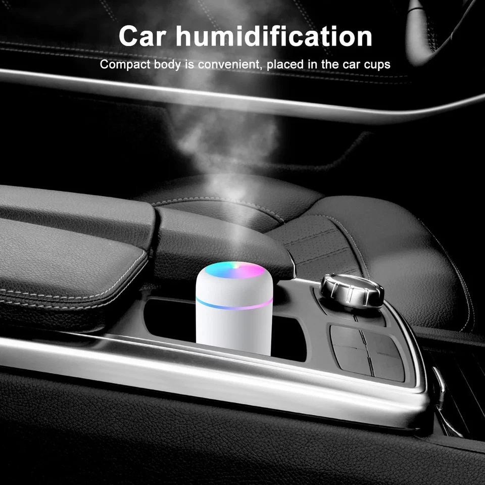 Portable Mini Humidifier, 300Ml Small Cool Mist Humidifier, Quiet Humidifier for - Image 3 of 4