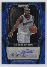 2024-25 Prizm Black Signatures FOTL Blue Shimmer 14/25 Gilbert Arenas Auto 3d3