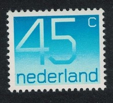 Netherlands Numeral Definitive 45c Ordinary gum 1976 MNH SG#1230