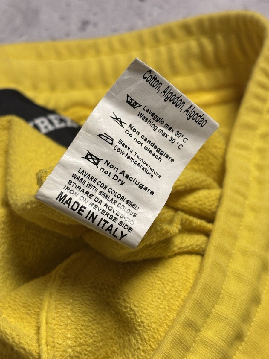 Pyrex Vision Shorts Virgil Abloh Big Logo Size M Yellow | eBay