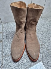 Wildleder Stiefeletten Ledersohlen Gr. 45 Fre...
