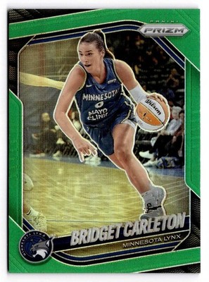 2025 Panini Prizm WNBA - Green Refractor - Bridget Carleton #88 Lynx