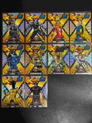 2026 Topps Chrome Marvel X-Force 35 Years Full COMPLETE 10 Card Set