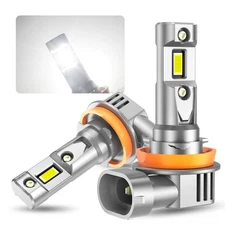 OXILAM H11 H8 LED Headlight Bulbs High Low Beam 6500K 100W White Super Bright 2X