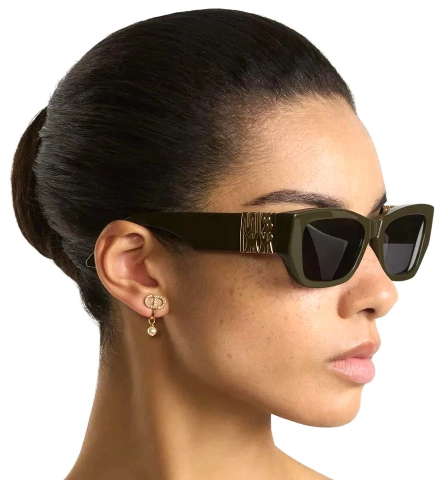 CHRISTIAN DIOR MissDior S1I 55A0 зеленый золото/дым линзы AUTHENTC солнцезащитные очки 53-18 - Изображение 2 из 4