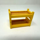 Vintage Fisher Price Little People |  Yellow bunk bed | #990