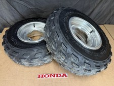 Oem Honda Suzuki Trx Ltz Front Rims 4x144 Tires 22x7x10 Fast Ship Tj41