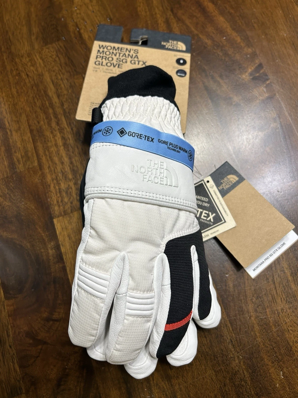 North Face Women’s Montano Pro SG GTX Gloves Size Small White NWT