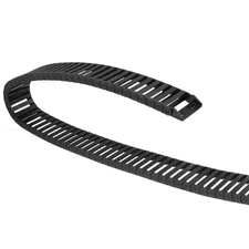 Drag Chain Cable Carrier Closed Type with End Connectors 10X40mm 1 Meter Plastic