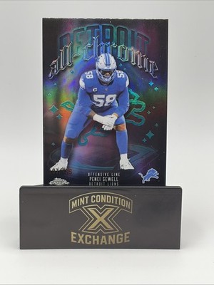 Topps Chrome 2025 Penei Sewell All-Chrome Team Aqua Refractor #ACT-13 /199 Lions