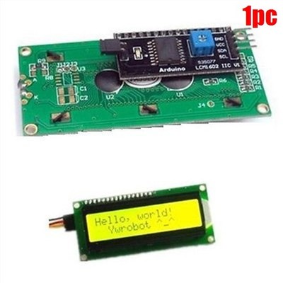 Yellow 1602 16X2 Display IIC/I2C/TWI/SP  I Character Lcd Module Serial Interf xo