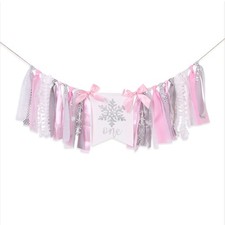 Winter Onederland High Chair Tutu-pink Onederland High Chair Banner, Garland,...