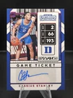 Panini 2020-21 Contenders Cassius Stanley RED Game Ticket Autograph Rookie Duke