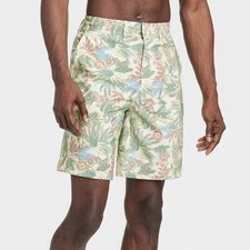 Men's 9" Floral Print Hybrid Swim Shorts - Goodfellow Co