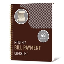 Undated Monthly Bill Payment - 48-Month 8.7 10.63", B5-Brown