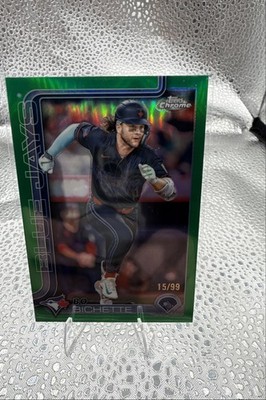 2025 Topps Chrome - Bo Bichette #101 Green Refractor /99