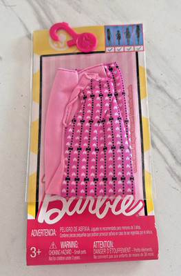 Barbie Mattel Fashions Pink Black White Dress New 2016 SS