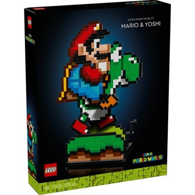 LEGO Mario and Yoshi 1215pc set, great birthday gift and display