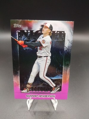 2025 Topps Update Series - Night Terrors Gunnar Henderson #NT-16 Pink Foil