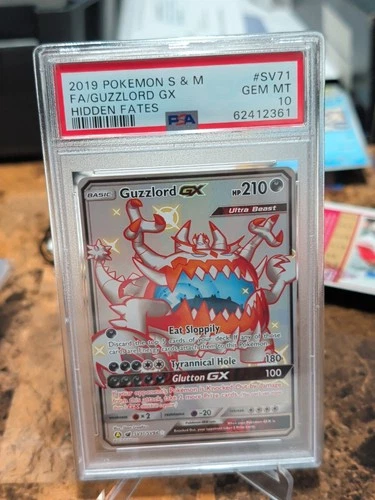PSA 10 - Guzzlord GX - SV71/SV94 - Hidden Fates: Shiny Vault (HIF:SV)