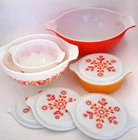 Vintage Pyrex Friendship Dish Casserole / Dishes Set Lot of 8