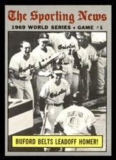1970 Topps Baseball #305 World Series Game 1 (Buford Belts ...) EX *e1
