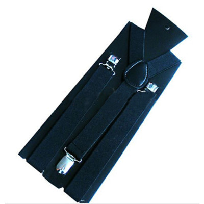 verstellbare Hosenträger Herren und Stretch Clip schwarz pn