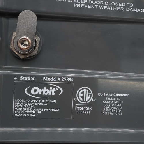 Orbit Sprinkler Timer Model 27894 EASY-SET LOGIC 4 Station tested (W/ Key) - 第 8/8 張圖片