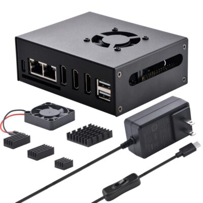 Orange Pi 5 Plus Case with USB Type-C 5V 4A Power Supply Kit,Orange Pi 5 Plus...