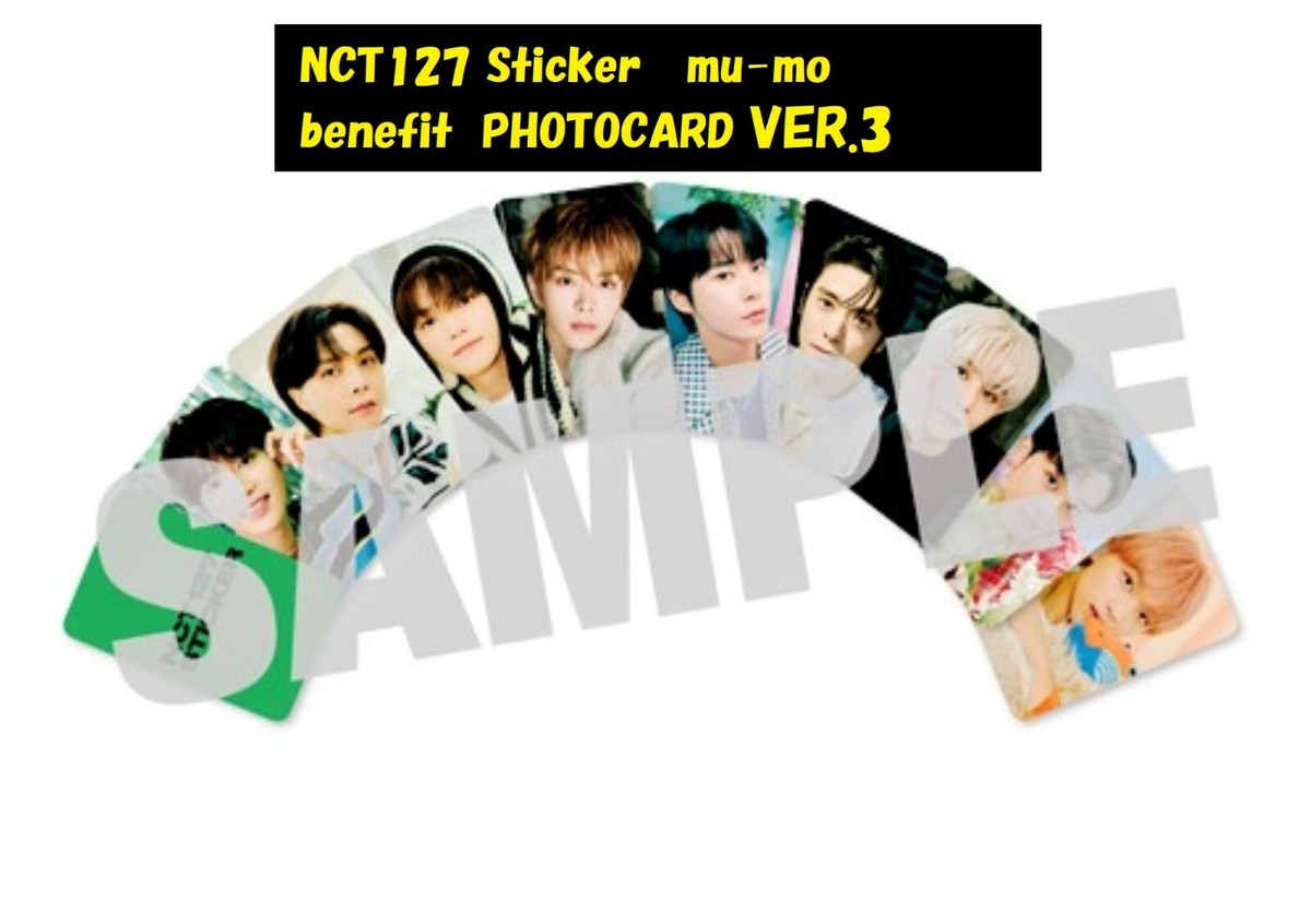 NCT 127 NCT127 Sticker mumo shop JAPAN Purchase benefits VER. 3