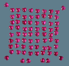72 Pcs Natural Red Ruby HEART Shape 4.90 mm Certified Treated Gemstone