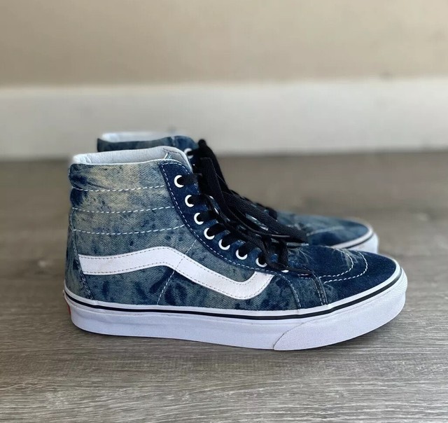 vans sk8 hi acid denim