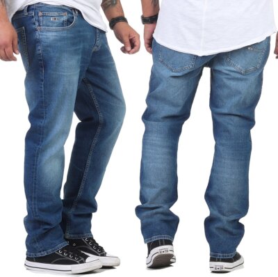 Tommy Jeans Regular Straight Ryan Jeans DM0DM18737 Herrenjeans Hose Blau