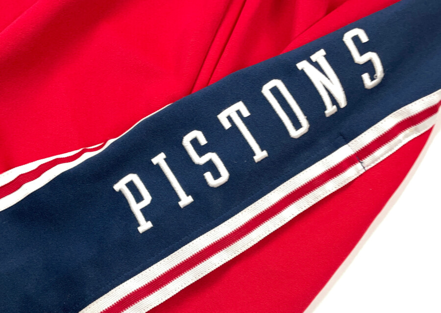 Nike Detroit Pistons Red Embroidered Tearaway Warm-Up Pants