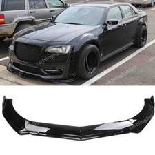 For Chrysler 300c Srt Glossy Black Front Bumper Lip Spoiler Splitter Body Kit For Chrysler 300c Srt Glossy Black Front Bumper Lip Spoiler Splitter Body Kit