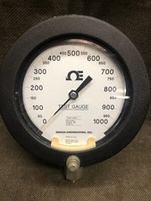 Omega Engineering Test Gauge 0-1000 Psi Temperature Compensated