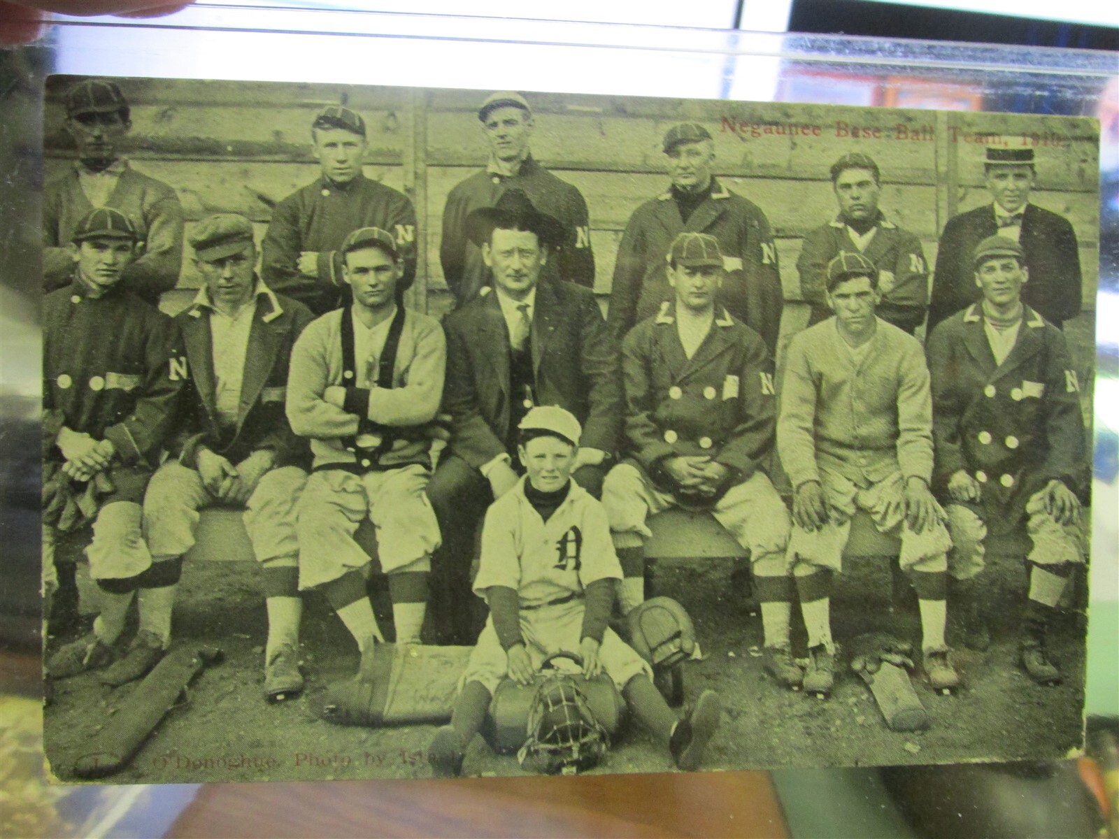Negaunee, Mich. 1910 RPPC Base Ball Team Real Photo Post Card