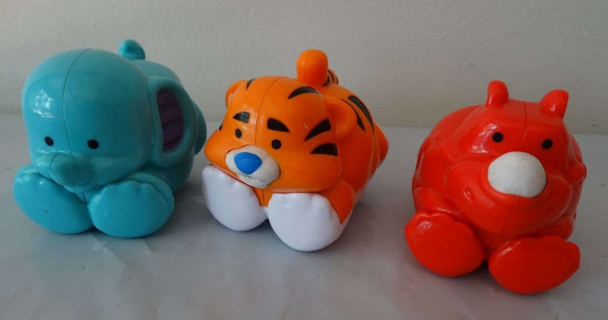 Fisher Price (フィッシャープライス) Amazing Animals Crocodile Tiger Pig Cow Hippo Set of 5
