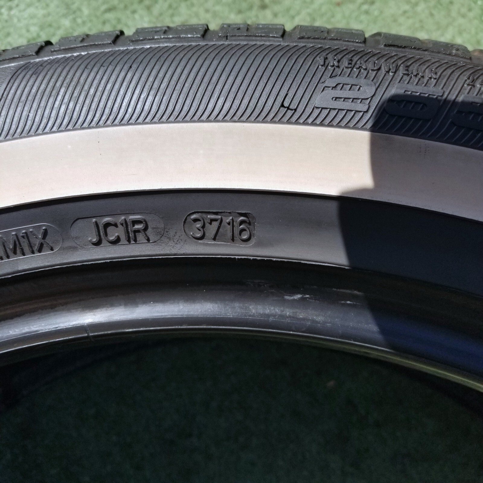 255/50R21 Goodyear Eagle NCT5 Tire Rolls Royce Phantom White Stripe Whitewall