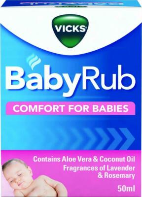 Vicks BabyRub Soothing Vapour Ointment for Babies (50ml)