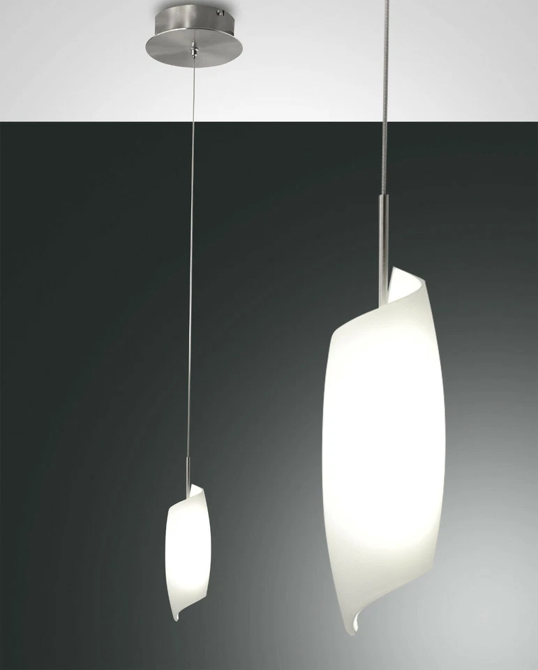 dimmbare Fabas Luce LED Pendelleuchte Roxie 3300-40-178 8Watt Alu gebürstet - Bild 1 von 1