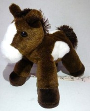 Aurora 9  Flopsies Plush Floppy Brown  White Horse Stuffed Animal