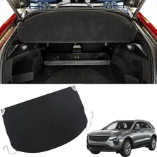 Retractable Trunk Cover Shield Shade Cargo Cover For Cadillac XT4 2019-2024 BLK